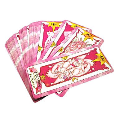 Conjunto de cartas inspirado em Sakura Card Captor-52 peças